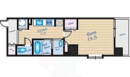 広島電鉄9系統 女学院前駅 徒歩5分の賃貸マンション 5階1Kの間取り