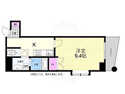 広島電鉄2系統 銀山町駅 徒歩5分の賃貸マンション 5階1Kの間取り