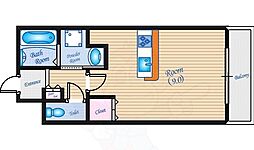 Jgrace堺町 10階ワンルームの間取り