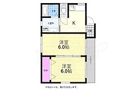 アイランドビル14 2Kの間取図画像