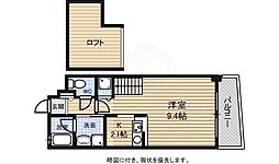 広島電鉄6系統 舟入本町駅 徒歩6分の賃貸マンション 2階1Kの間取り