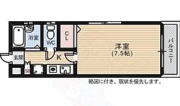 アイビル 1Kの間取図画像