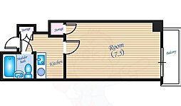 奥田マンション 1Kの間取図画像