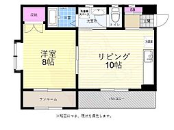 ボストンビル 1LDKの間取図画像