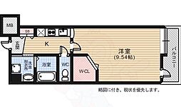 セントヒルズ段原 1Kの間取図画像