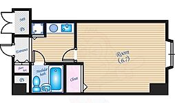 ダイアパレス横川公園 1Kの間取図画像
