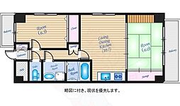 オーブ広瀬 2LDKの間取図画像