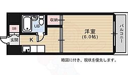 松尾ビル 1Kの間取図画像