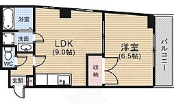 ピアーチェ住吉 1LDKの間取図画像