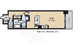 ラルウェンディ縮景園前イースト ワンルームの間取図画像