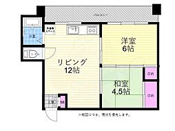 ニッセンビル 2LDKの間取図画像