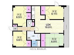 リヴィエール八番館 4LDKの間取図画像