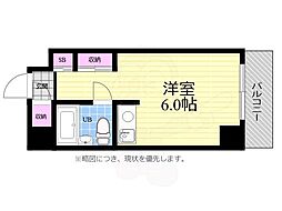 ライオンズマンション空港通り ワンルームの間取図画像