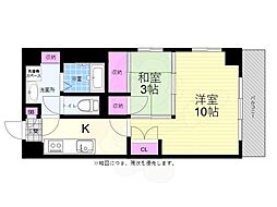 エイトバレー26 2Kの間取図画像