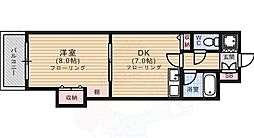 山本ビル 1DKの間取図画像