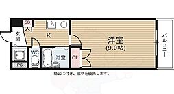 アーバンネクスト 1Kの間取図画像