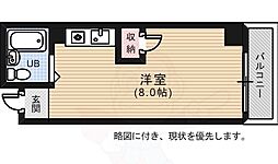 ウエストハイツ ワンルームの間取図画像