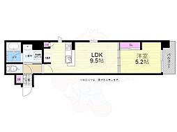 veloce5 1LDKの間取図画像