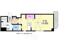 Lion大手町 ワンルームの間取図画像
