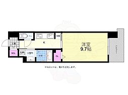 S-RESIDENCE観音本町 1Kの間取図画像