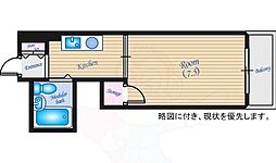 LS舟入本町 1Kの間取図画像