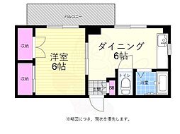 ネクスティ豊田 1DKの間取図画像