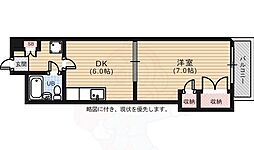 井手ビル 1DKの間取図画像