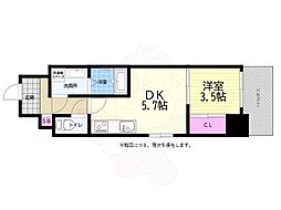 bloom大須賀町 1DKの間取図画像