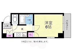 IH7ビル 1Kの間取図画像