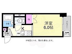 SYビル 1Kの間取図画像