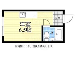 セントラル瀬戸内ビル ワンルームの間取図画像