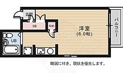 楠木サンバレー ワンルームの間取図画像