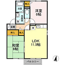 ラファール 201 ｜ 静岡県浜松市中央区本郷町（賃貸アパート2LDK・2階・55.58㎡） その2