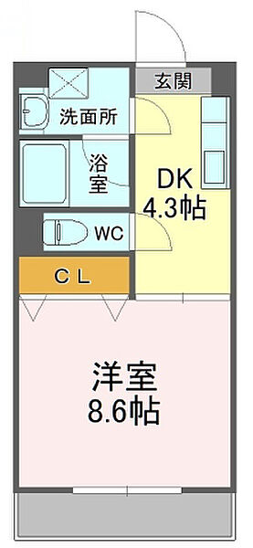 メゾン・アージュ 305｜静岡県袋井市川井(賃貸マンション1DK・3階・30.35㎡)の写真 その2