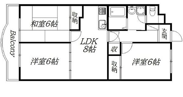 コンフォール 402｜静岡県浜松市中央区和田町(賃貸マンション3LDK・4階・64.76㎡)の写真 その2