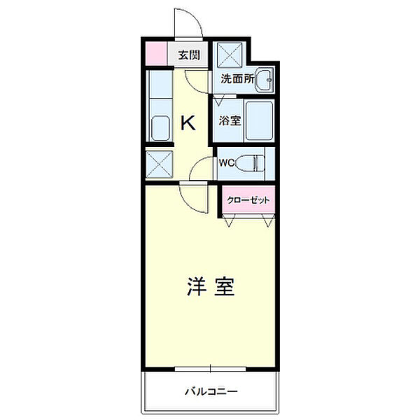 サニーハムレットA 202｜静岡県浜松市中央区青屋町(賃貸マンション1K・2階・27.50㎡)の写真 その2