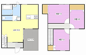 Blanc＆Noir中泉 NC ｜ 静岡県磐田市中泉（賃貸テラスハウス3LDK・1階・85.30㎡） その1