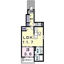 ベル・コリーヌI 101 ｜ 静岡県掛川市亀の甲２丁目（賃貸アパート1LDK・1階・40.27㎡） その2