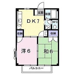間取図画像 2DK
