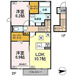 間取図画像 2LDK