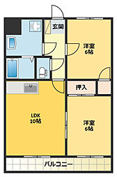 間取図画像 2LDK