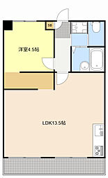 Vタウン 1LDKの間取図画像