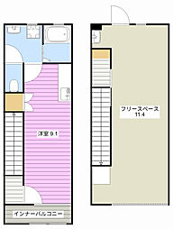 ホビープラス ワンルームの間取図画像