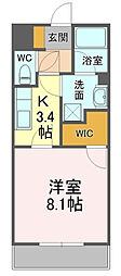 ViaLattea 1Kの間取図画像