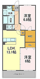 GRANSTORKgarden 2LDKの間取図画像