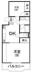 メゾンアスカ 2DKの間取図画像