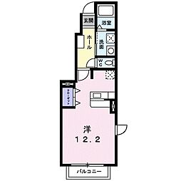 セントレージ今之浦 ワンルームの間取図画像