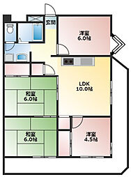 エミネンス加茂川 4LDKの間取図画像