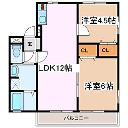 間取図画像 2LDK