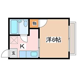 間取図画像 1K
